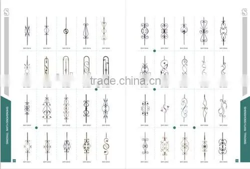 railing decoration Wrought iron components
