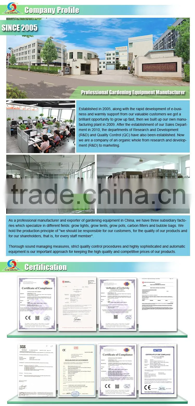 Hydroponic Grow System Carbon Air Filter/activated carbon air filter with high quality
