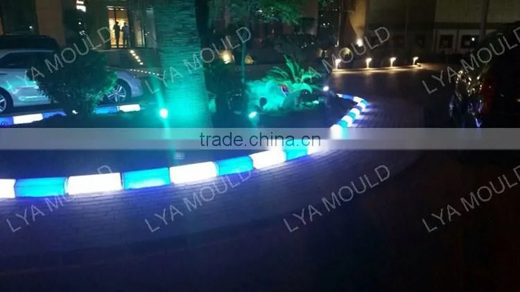 Wholesale Price LED Curb Plastice Waterproof Blocks Stone Light Granite LED Street Kerbstone Prices Sizes