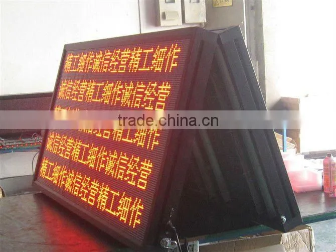 PH10 two face led scrolling program display billboard, double sided outdoor scrolling led sign