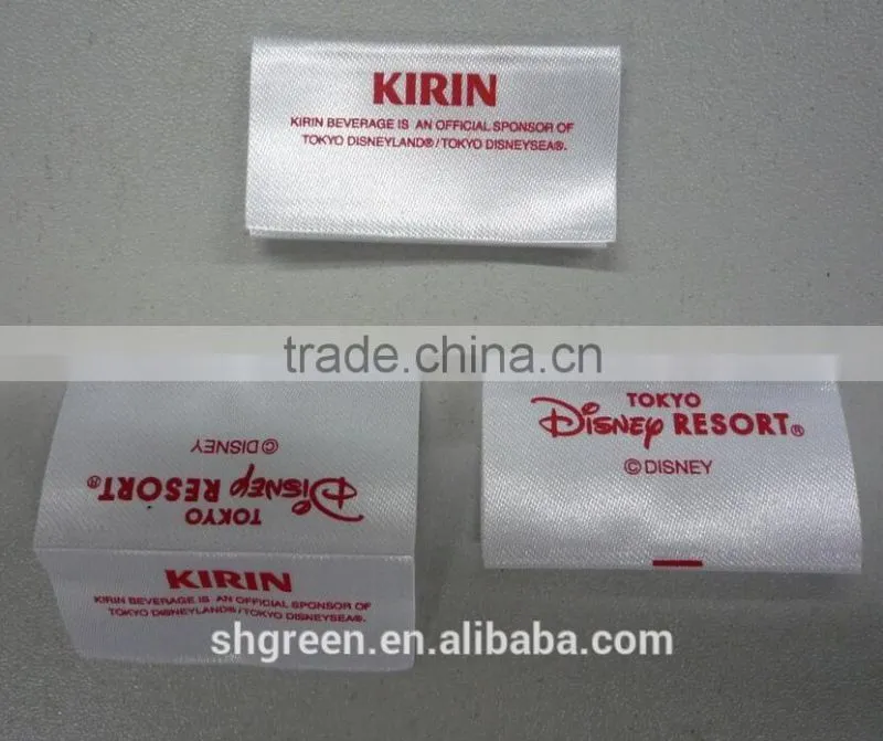 Men's shorts printing fabric label
