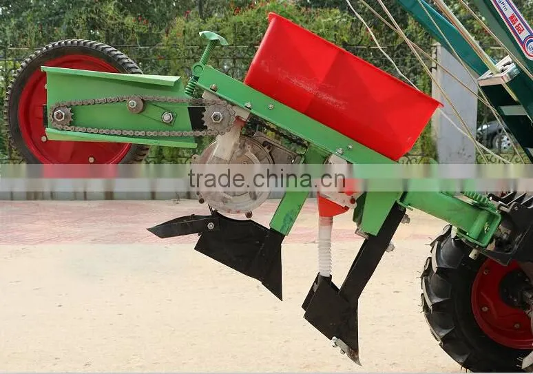 4 line maize planter machine with fertilizer for walking tractor