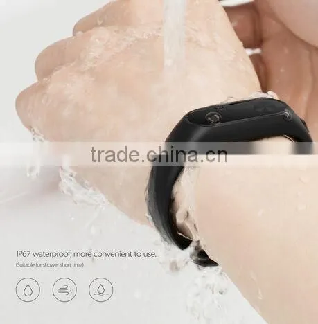 Xiaomi MI Band 2 Black Heart Rate Blacelet Fitness Tracker Monitor Bluetooth Phone Pedometer IP67 Waterproof