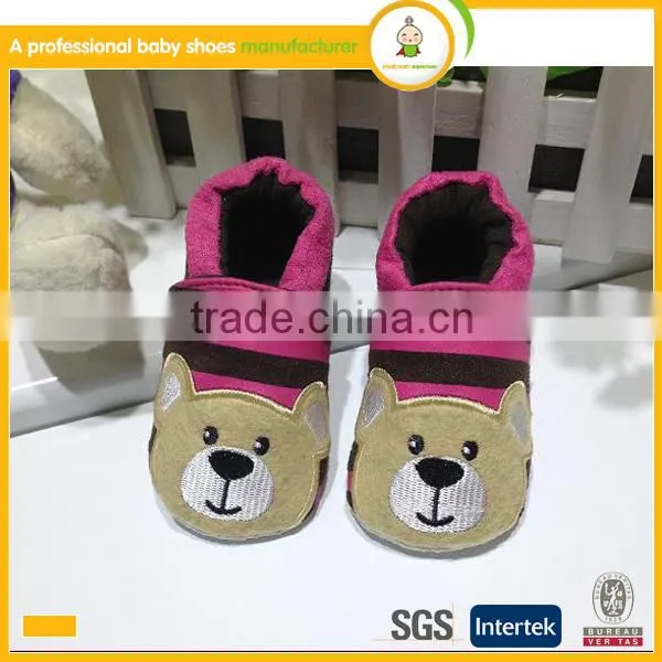 manufacturer best selling lovely animal patterns cotton fabric cheap children winter shoes
