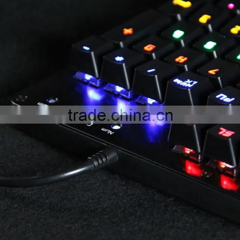 led backlight metal gaming mechanical keyboard