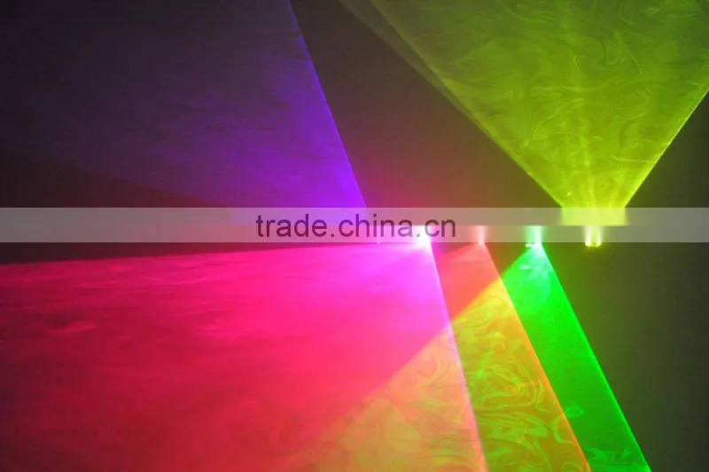 Five Head Multi Color Laser Light Stage Lighting RGY UV Rose