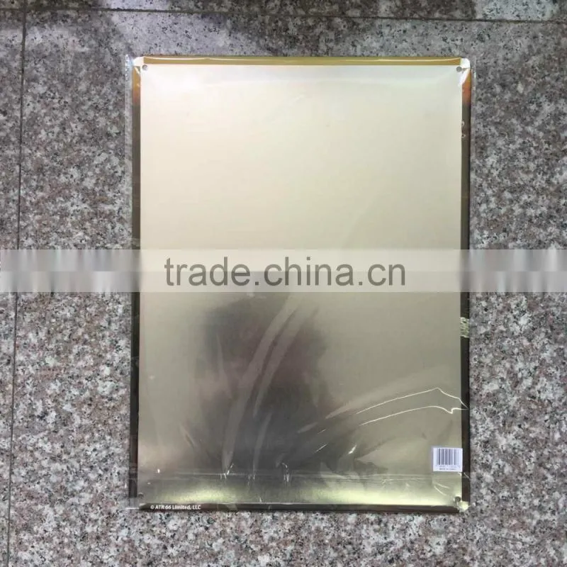 Decorative custom embossed metal car sign tin plate sign