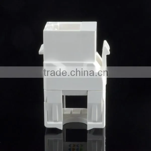 Made in Taiwan RJ45 Cat6 180Degree UTP Keystone Jack