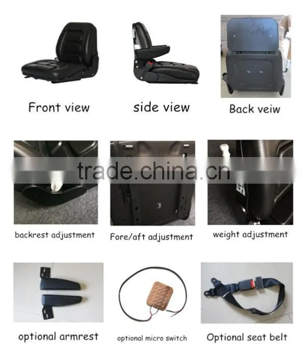heli forklift parts forklift seat with semi suspension(YY1)