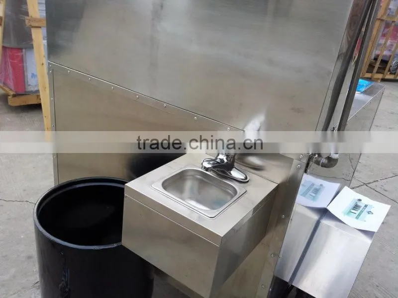 Gas Steamer Equipped Hot Dog Cart With CE Certificates