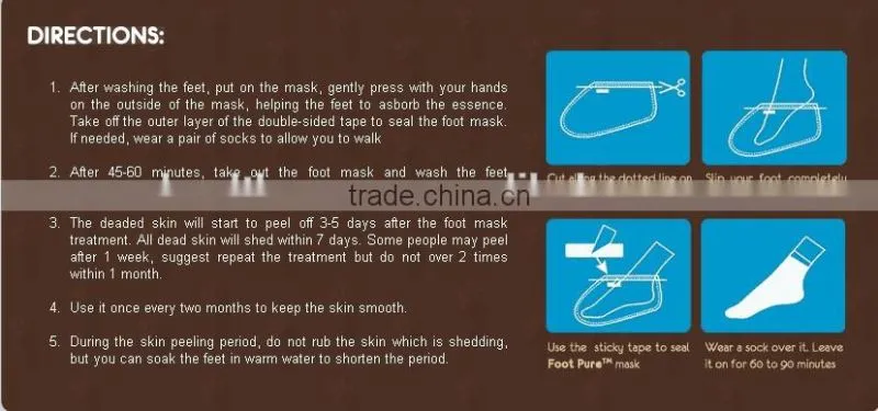 Moisturizing and exfoliating magic foot mask