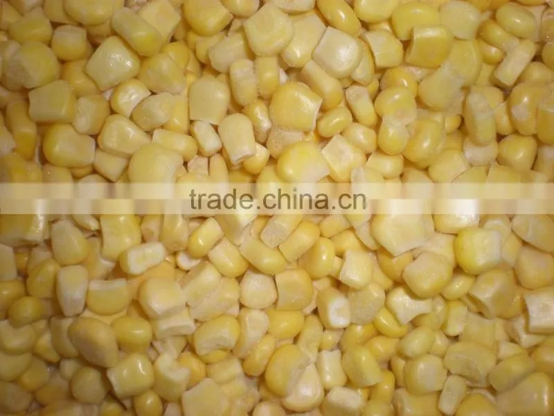 Hot sale iqf frozen yellow corn price kernels