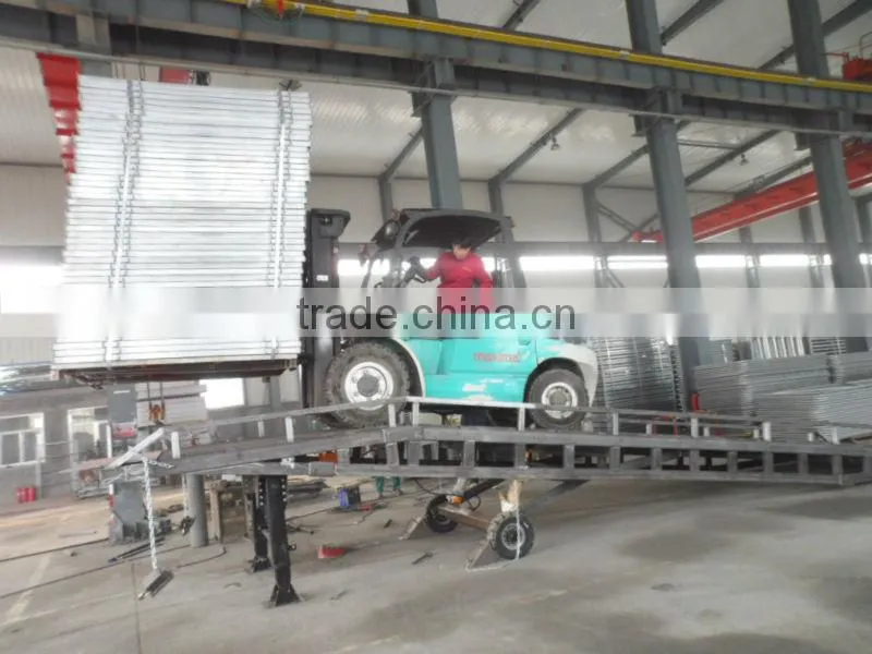 10T mobile hydraulic container loading ramp