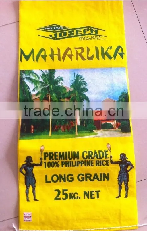 bopp laminated woven rice bag ,packing for rice ,philippine rice bag ,