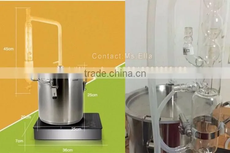 20 liter stainless steel essential oil distiller steam distiller