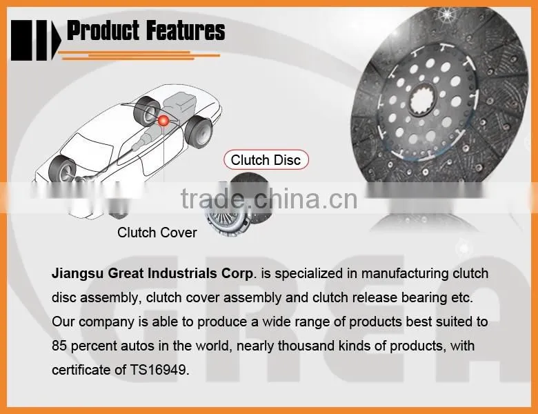 High quality clutch disc for vehicles