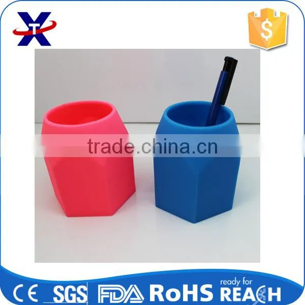 Creative DIY pencil head silicone pen container small