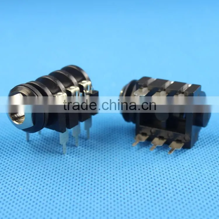 PJ-646C Daier plastic 1/4''/ 6.35mm Mono/Stereo Enclosed Jack