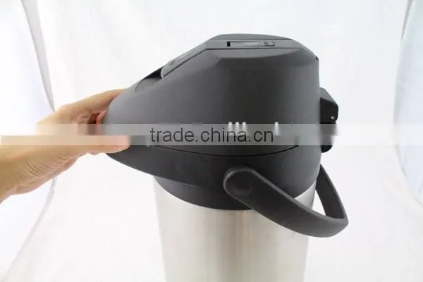 Double wall thermal stainless steel air pressure coffee tea pot