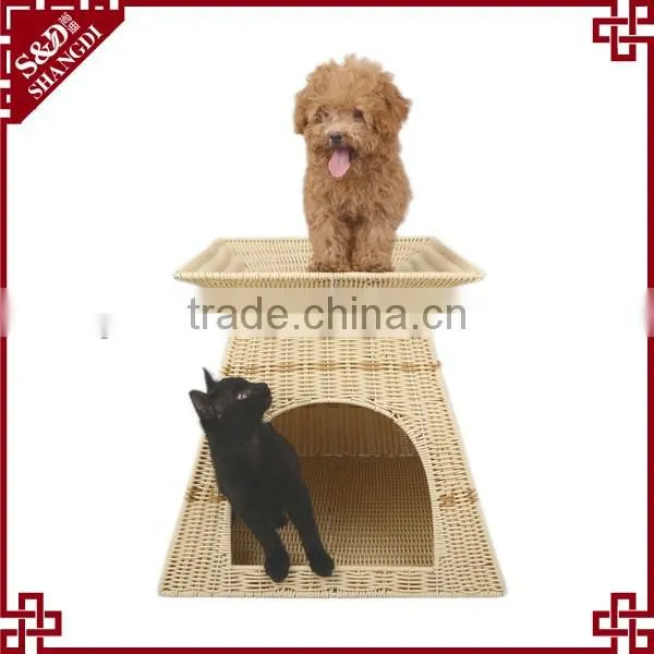 S&D plastic 100& hand woven waterproof indoor and outdoor water proof eco-friendly luxury dog bed