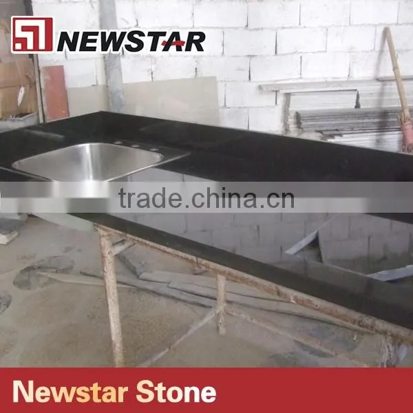 China Black Granite Percut Kitchen Countertop