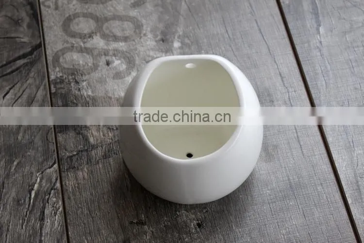 Desktop or hanging simple decoration succulent pot ceramic planter