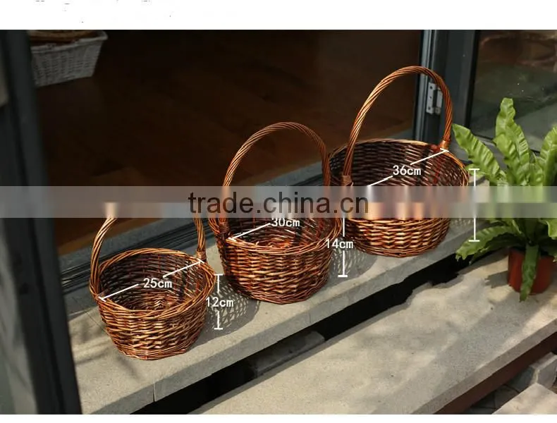 Portable exquisite food basket with handmade wholesale