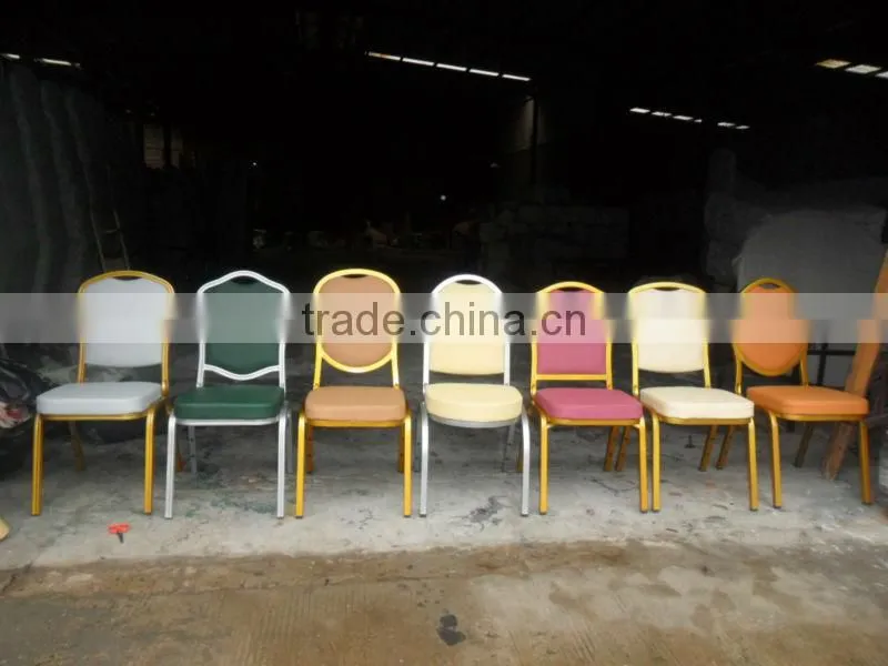 Cheap Luxury metal banquet chair / stackable chair / throne chair FD-610