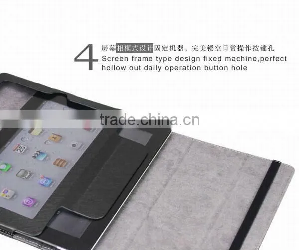 2015 best selling leather case for iPad