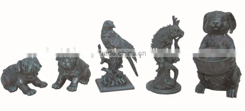 Antique animal statue garden cast iron dog statues supplier