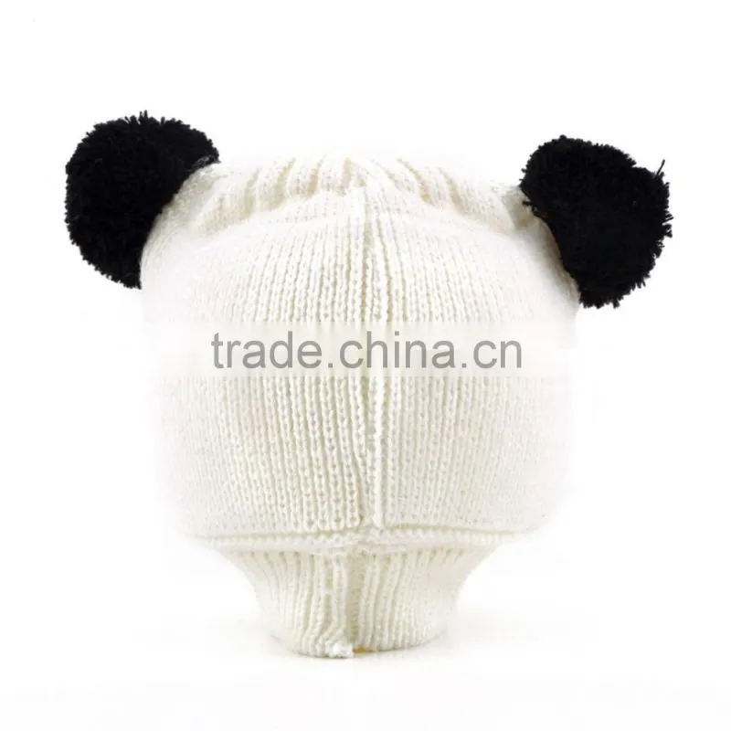 Lovely Animal Panda Baby Hats And Caps Kids Boy Girl Crochet Beanie Hats