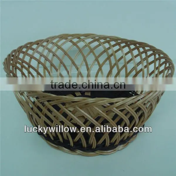 eco-friendly cheap recycled plastic woven basket