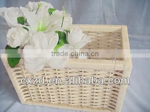 Modern kitchen economy household type white willow basket 2015