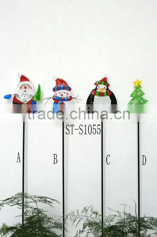 Stained Glass stake for christmas decor