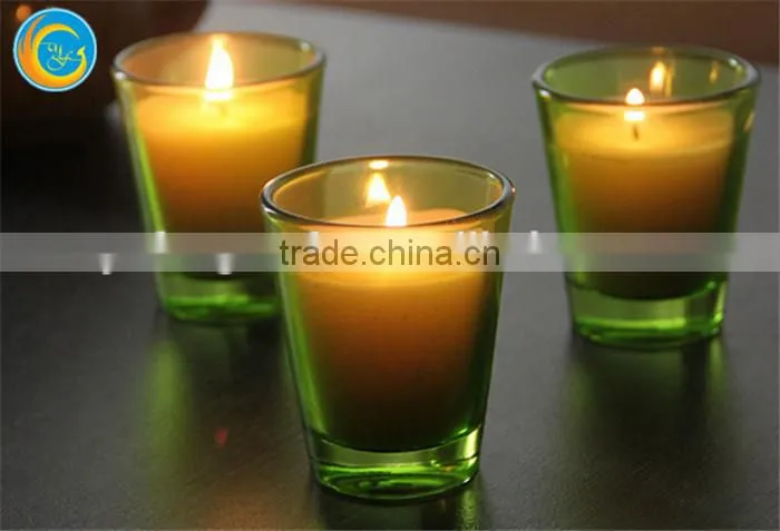 turquoise votive candle holders