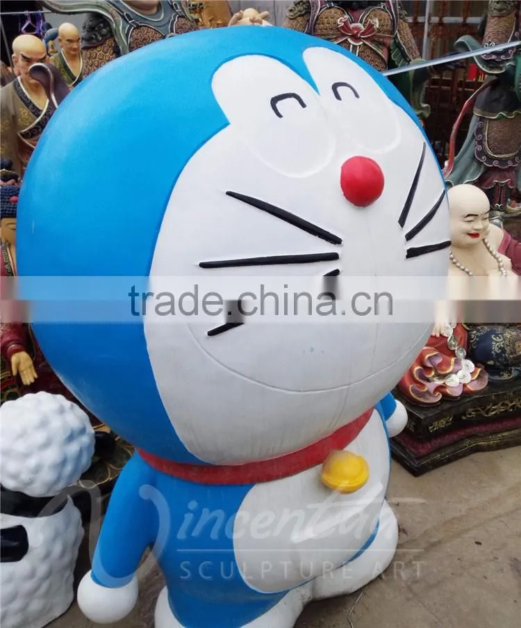 Hot sale resin crafts Jingle cats life size cartoon characters statue for outdoor decor