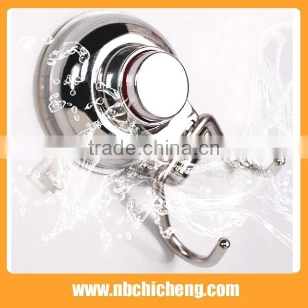 High quality wall mounted double hook sliver bath hooks