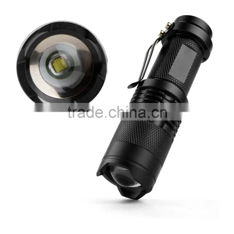 High quality Tactical Power LED 3 mode Focus Flashlight