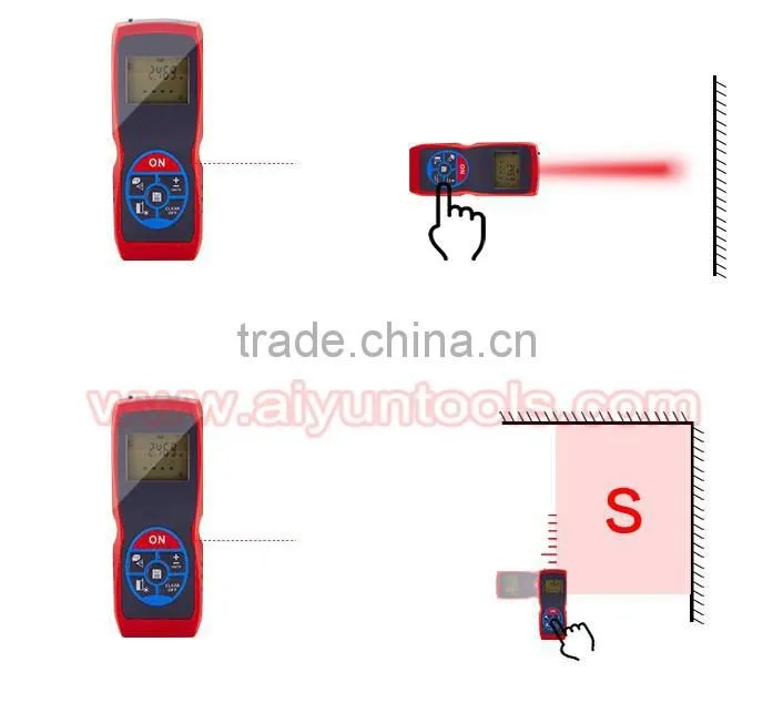 40m 60m 80m 100m cheap mini digital diy laser distance meter rangefinder OEM