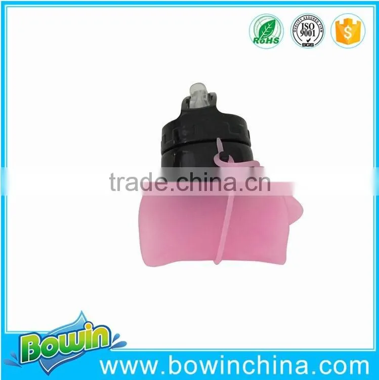 2016 new products Eco-friendly silicone foldable bottle as seen on tv