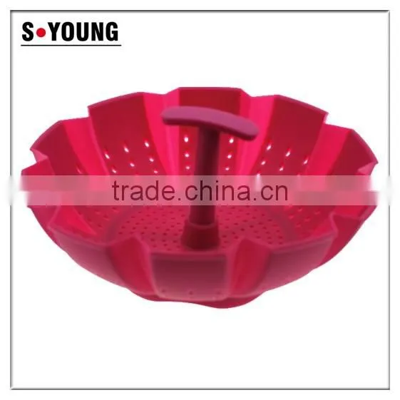 11002 silicone Foldable Vegetable Steamer filter