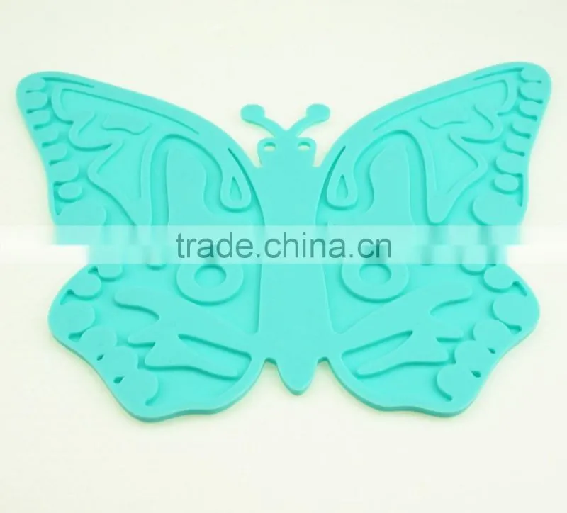 16090 butterfly shape Non-Stick Heat Resistant Silicone Mat Set , Silicone Baking Mat, dumpling silicone mat