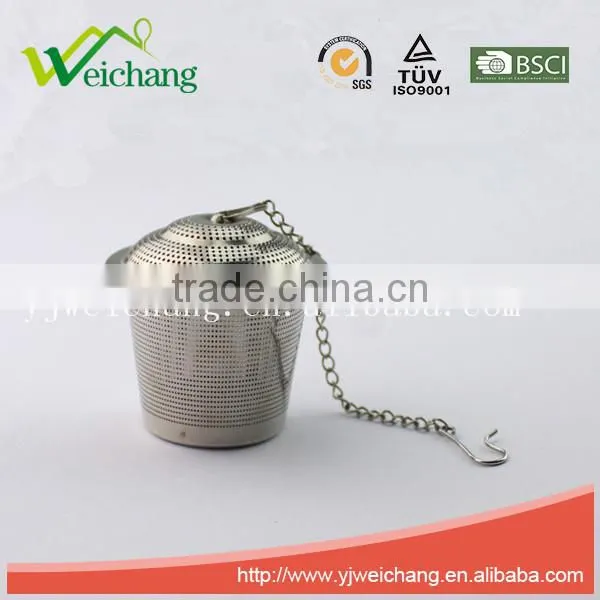 WCYY0006 High quality Hot sale 304 material circular Long chain Tea Ball Tea Infuser Tea Strainer