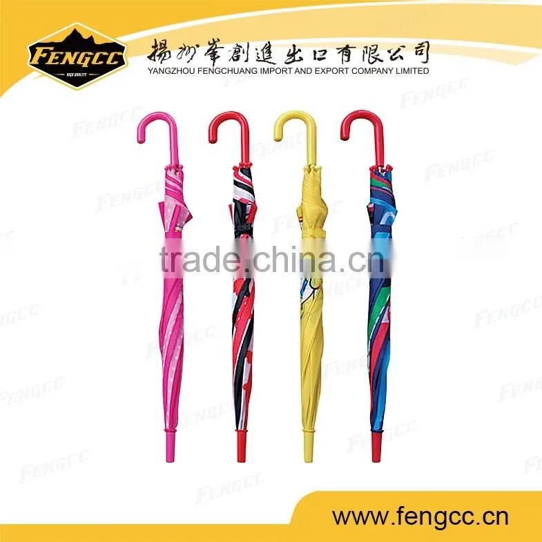 Manual Open Cartoon Picture Umbrella for Kids