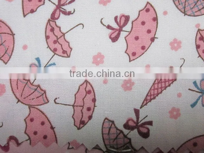 Colorful Umbrella Flying Cotton Printed Cloth