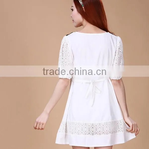 2014 new arrival Maternity summer dress pregnant dress LACE dress