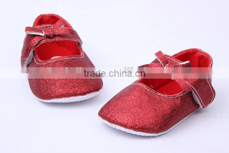 214 brand new infant baby girls glitter shoes fashion newborn baby soft cotton prewalker baby shoe