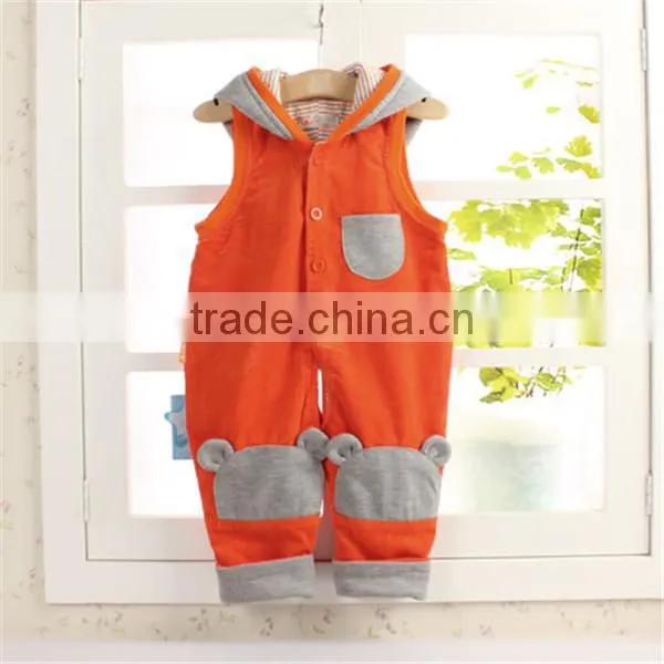 fashion sleeveless newborn baby clothing custom