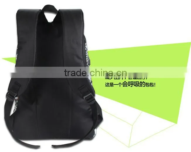 Custom kid school backpack with detachable lunch bag,funny backpack for school