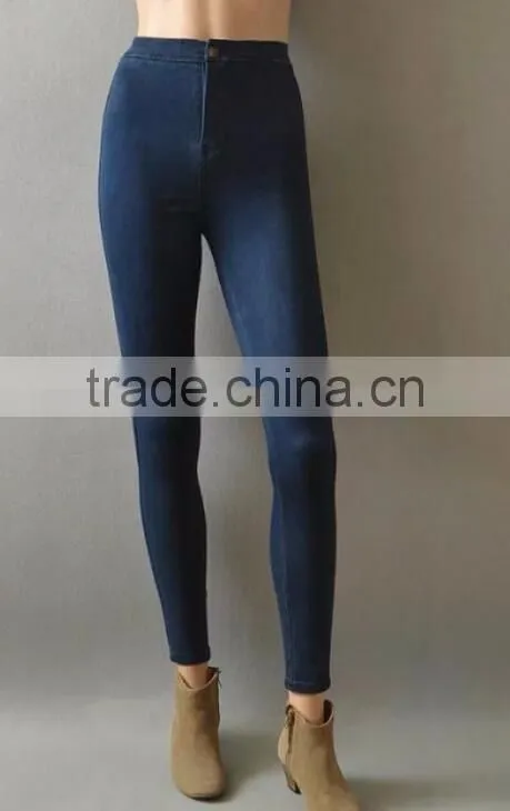 Runwaylover EY0625P wholesale factory price jeans high waist cotton fabric women skinny denim jeans